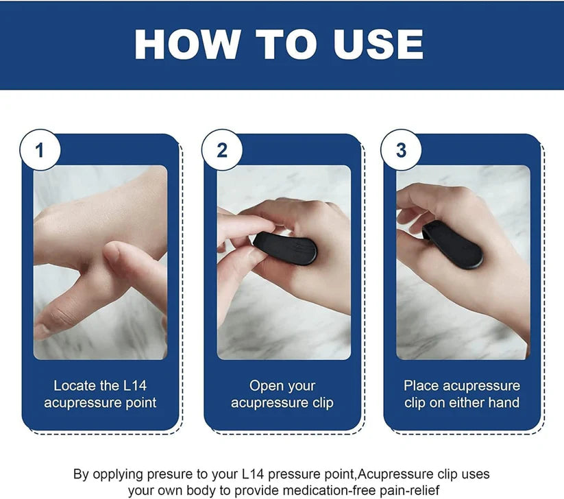 Sugar Control LI4 Acupressure Point Clip (Pack of 2 Clip)