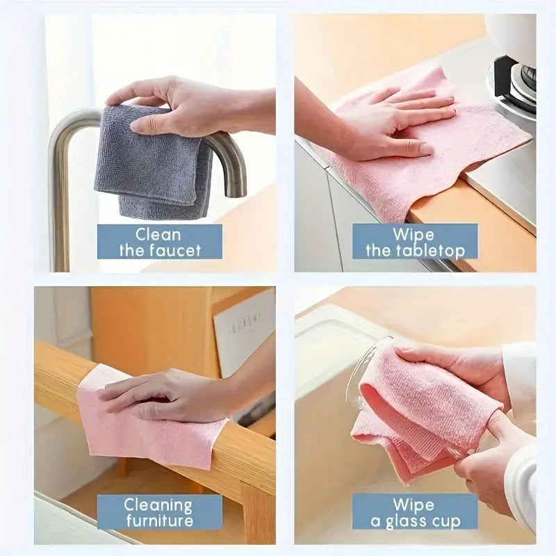 Microfiber Cleaning Cloth Roll - Pack 20