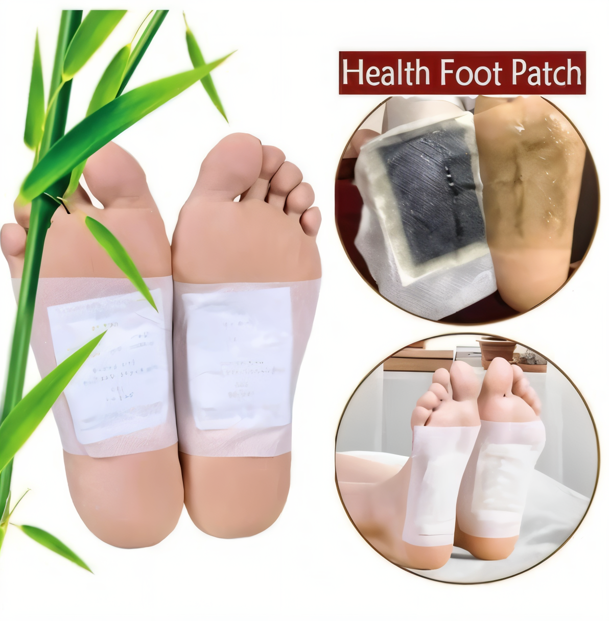 Natural Ayurvedic Wellness Combo (3-in-1 Bundle) .1. Acupressure Clip – LI4 Point Therapy +2. Herbal Knee Pain Relief Patch (Chinese Plaster)+3. Kinoki Detox Foot Pads
