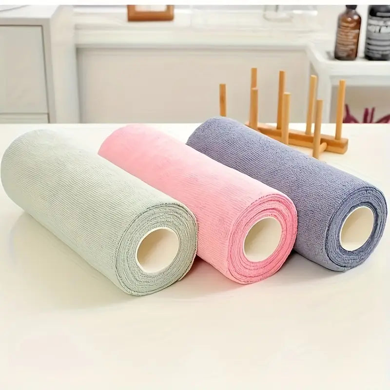 Microfiber Cleaning Cloth Roll - Pack 20